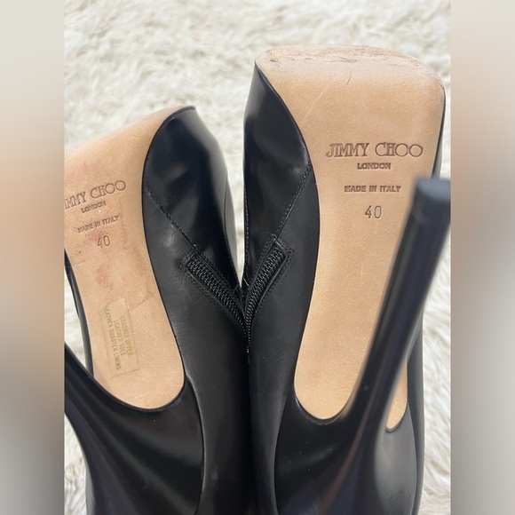 Jimmy Choo Decoy Heel Boots - Size 40- 9.5 - Picture 5 of 15